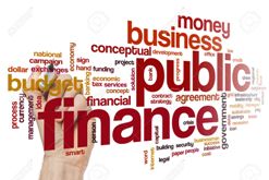 Public finance word cloud concept